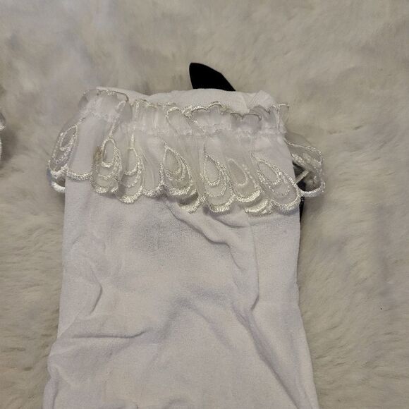 NWT Toddler girl knee high socks with satin anklets bundle - Picture 5 of 6